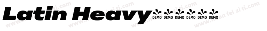 Latin Heavy字体转换
